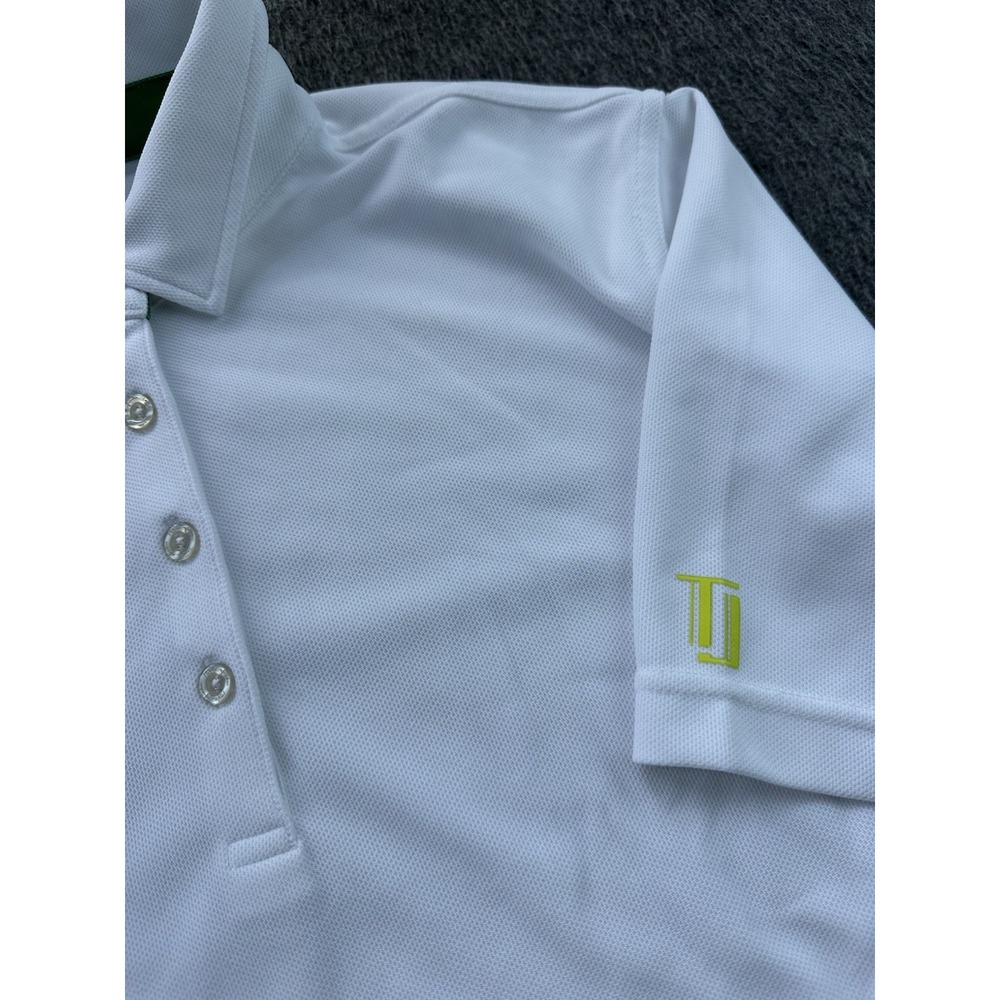 Taylor Jordan Shirt‎ Mens XLarge White Polo Short Sleeve Collared Pullover Logo